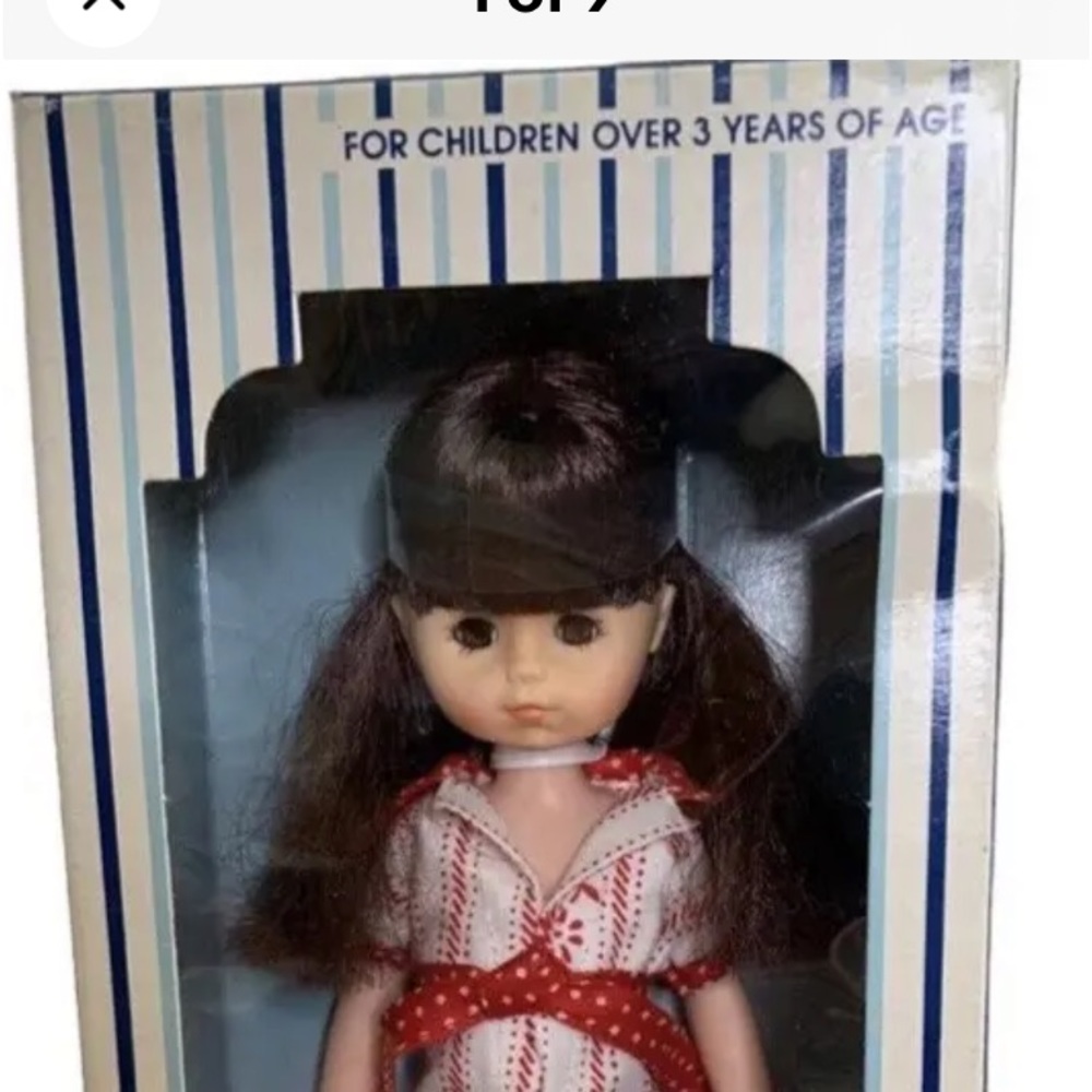 Vintage 1978 Vogue Ginny collectible 8” poseable doll Moving eyes